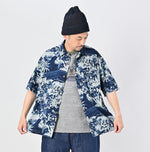 45R Indigo Irie Aloha Lei Lei Shirt Men