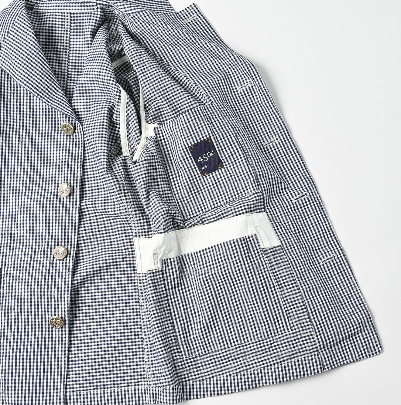 Indigo Cook Serge Nimes Jacket Men | 45R Official Online Store