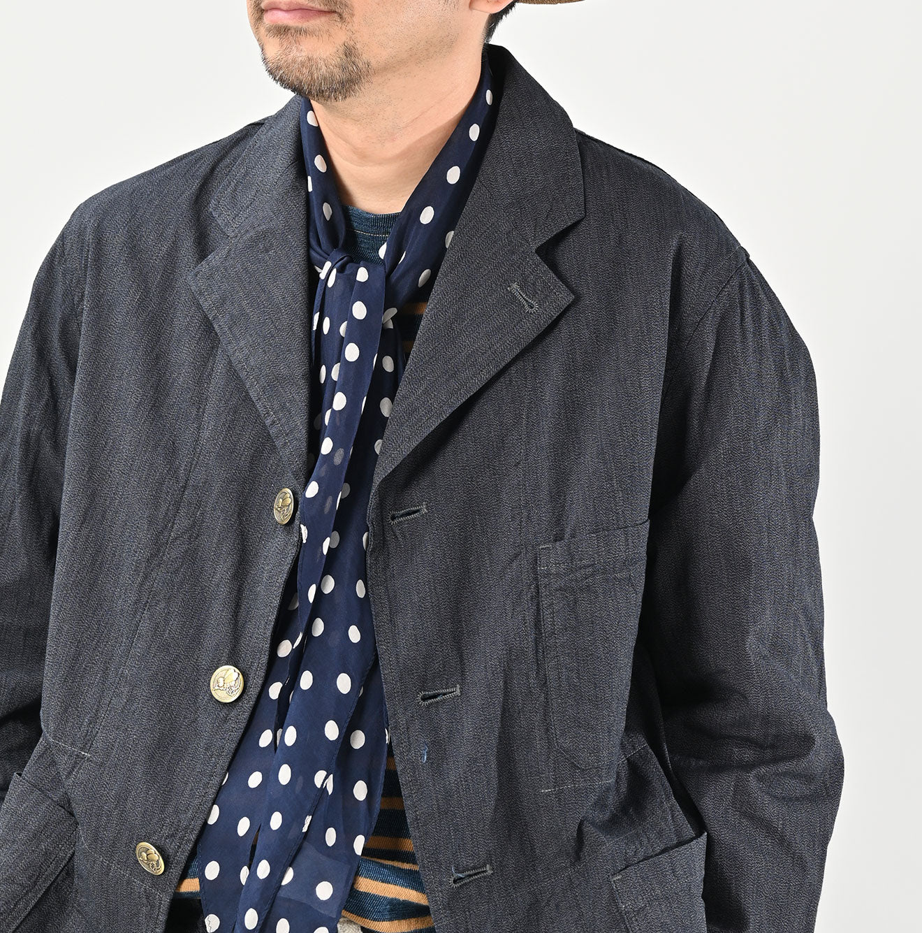 ジャケット・アウター laubeblanc Mix tweed No collar jacket Mix tweed No collar jacket – L'AUBE BLANC