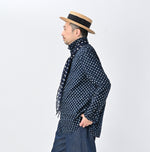 45R Indigo Supima Oxford 908 Dots Loafer Shirt