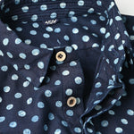 45R Indigo Supima Oxford 908 Dots Loafer Shirt