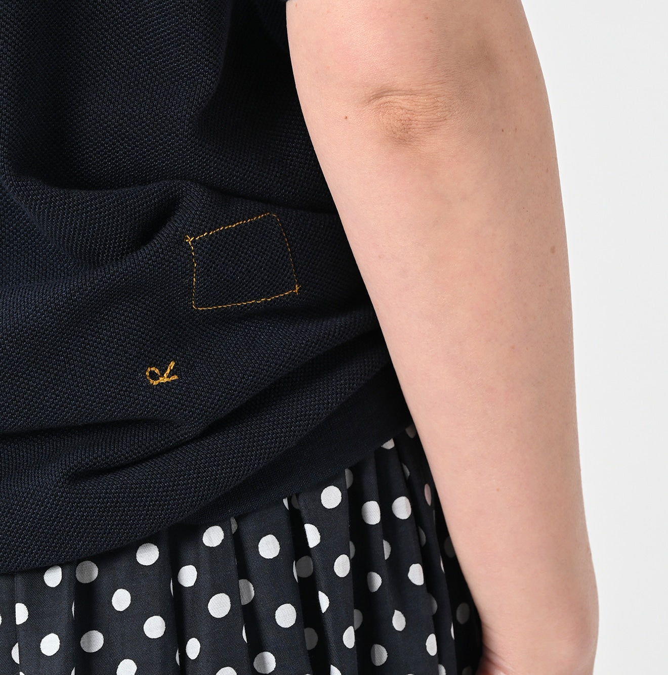 45R Indigo Pique Knit-sewn Polo - Image 13