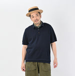 45R Indigo Pique Knit-sewn Polo
