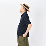 45R Indigo Pique Knit-sewn Polo