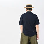 45R Indigo Pique Knit-sewn Polo