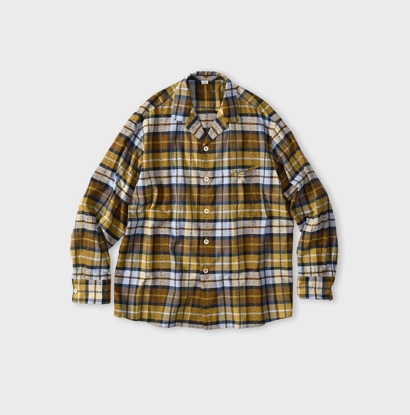 45R Khadi Dobby Open-Collar Shirt - Image 2