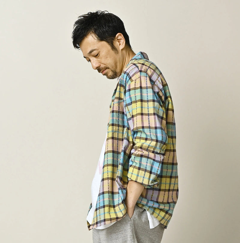 45R Khadi Dobby Open-Collar Shirt - Image 6