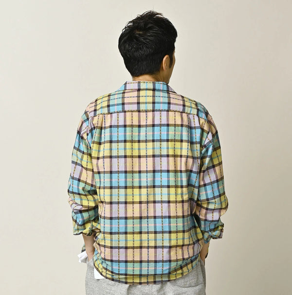 45R Khadi Dobby Open-Collar Shirt