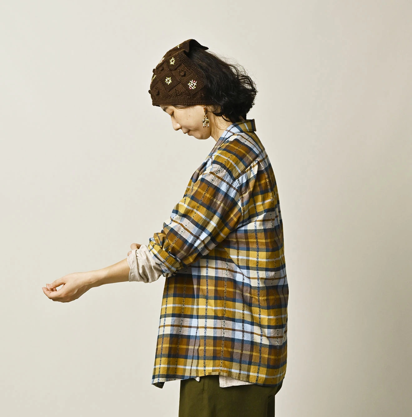 45R Khadi Dobby Open-Collar Shirt - Image 9