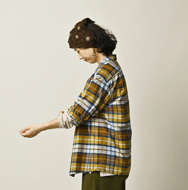 45R Khadi Dobby Open-Collar Shirt - Image 9