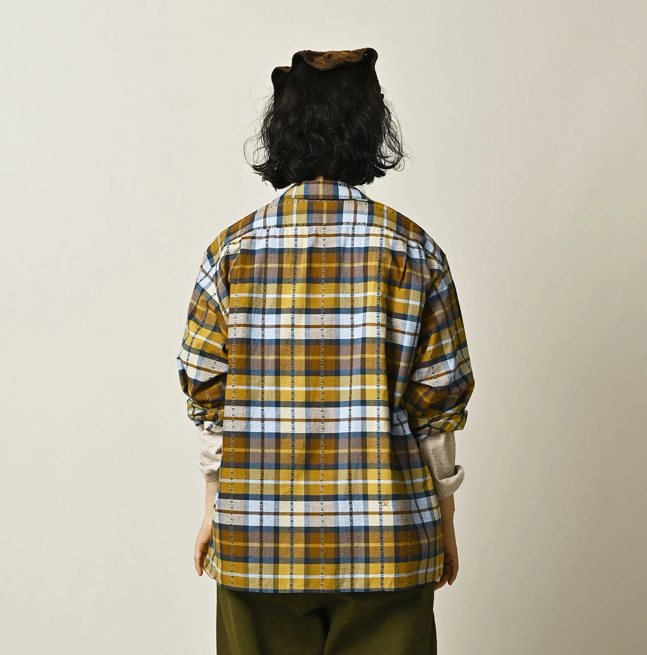 45R Khadi Dobby Open-Collar Shirt - Image 10