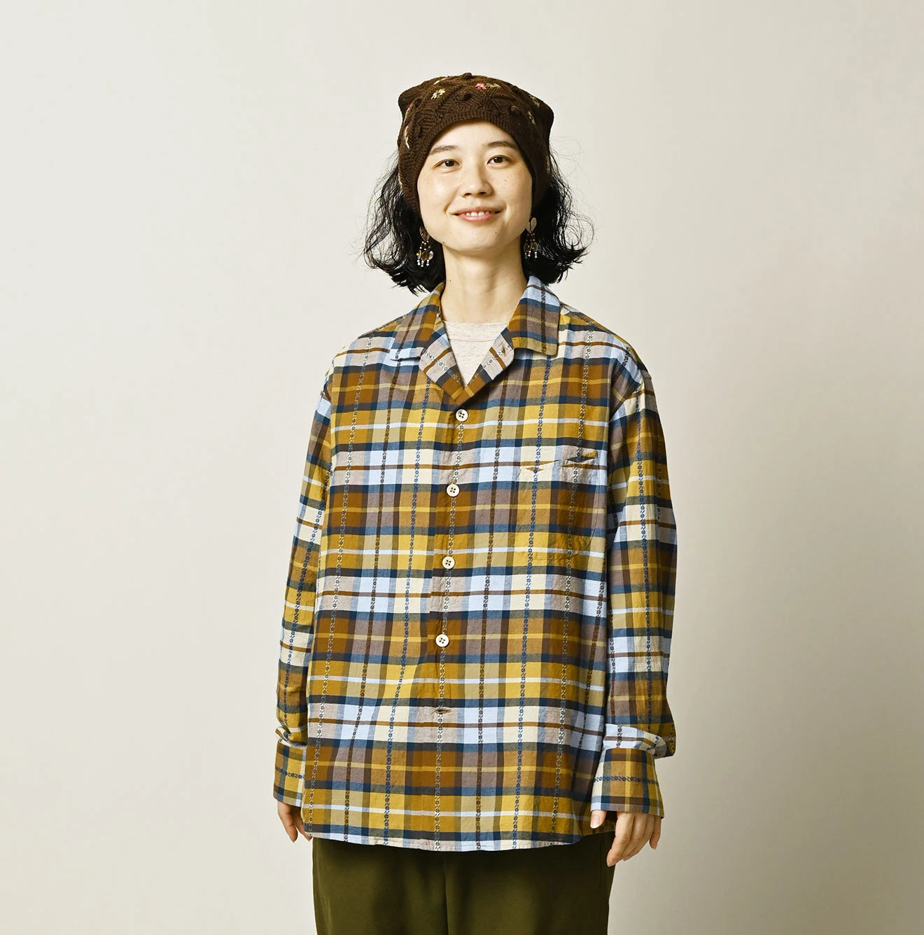 45R Khadi Dobby Open-Collar Shirt - Image 11