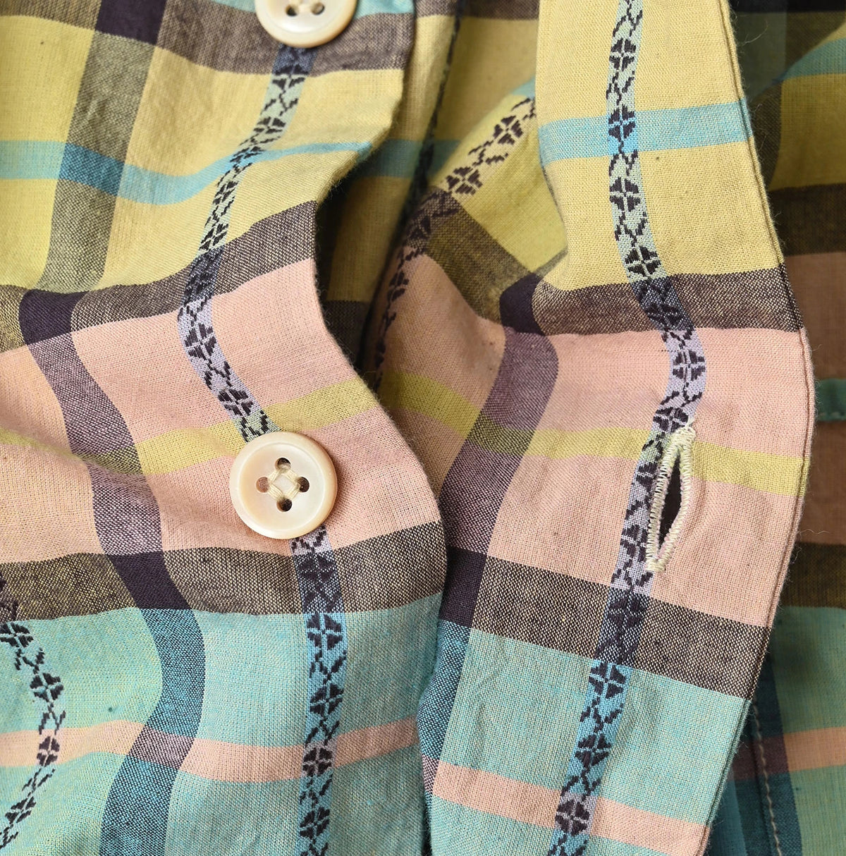45R Khadi Dobby Open-Collar Shirt