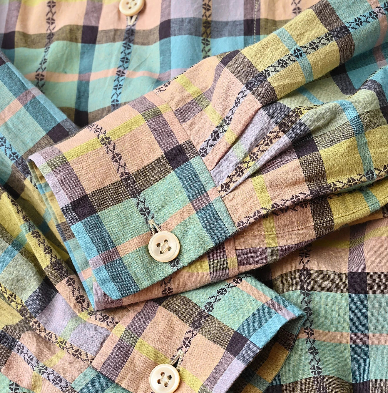 45R Khadi Dobby Open-Collar Shirt - Image 20
