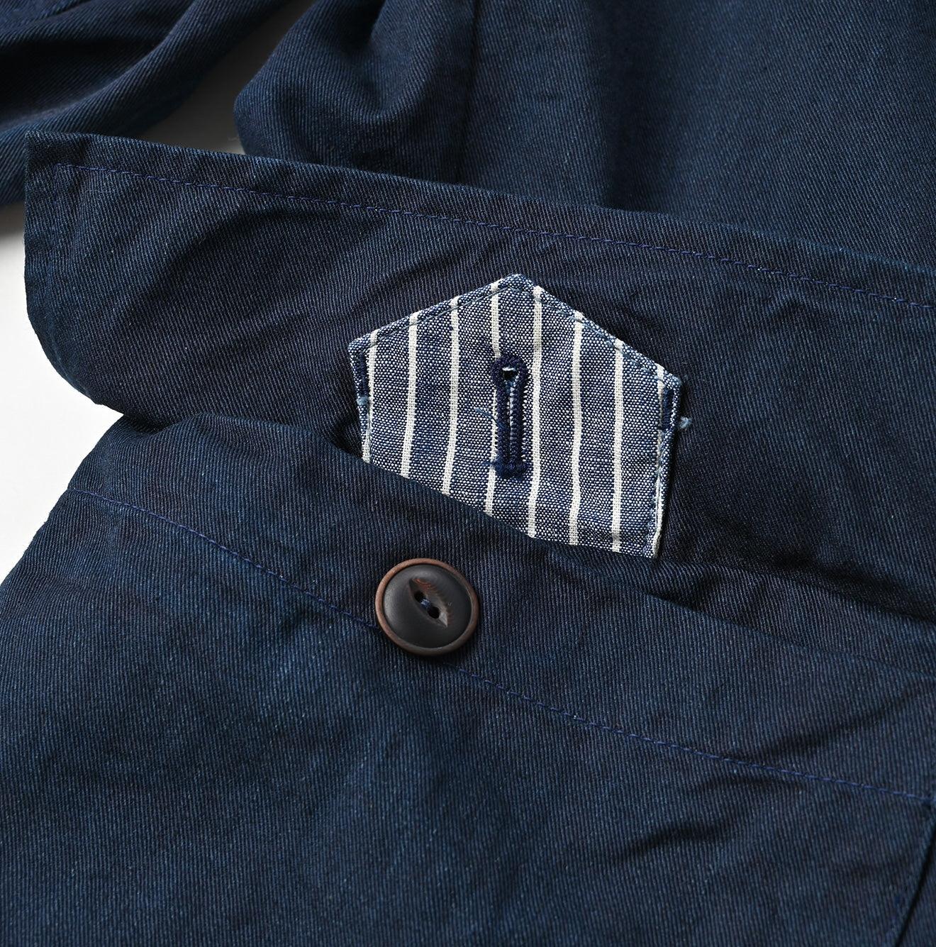 Indigo Okome Chino Chigo Jacket Men