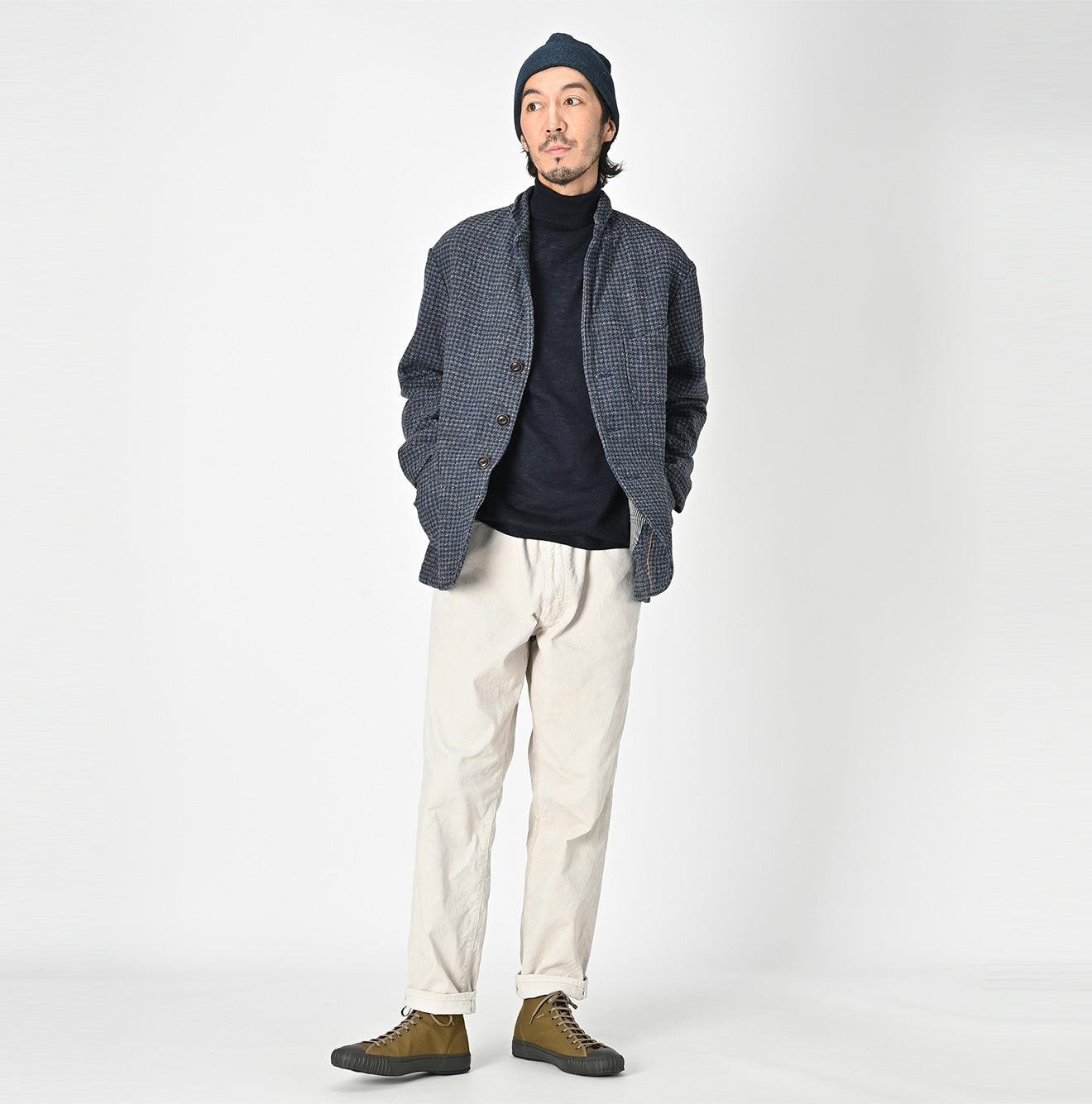 Indigo Cotton Tweed Ranch Jacket Men