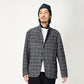 Indigo Cotton Tweed Miyuki Jacket Men
