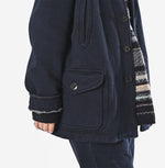 Indigo Hokkaido Cotton Fleece P-blouson - 45R by 45rpm studio