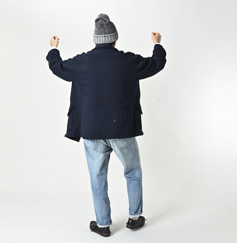 Indigo Hokkaido Cotton Fleece P-blouson - 45R by 45rpm studio - Image 4