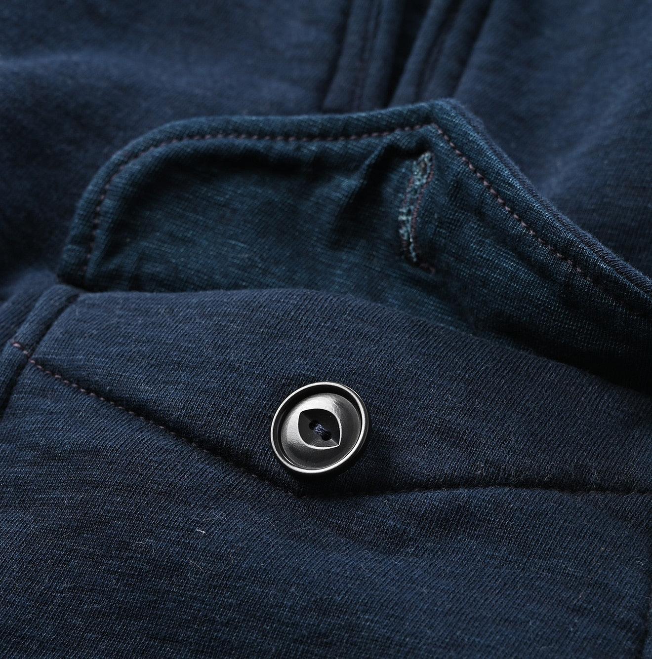 Indigo Hokkaido Cotton Fleece P-blouson (Size 4) – 45R GLOBAL