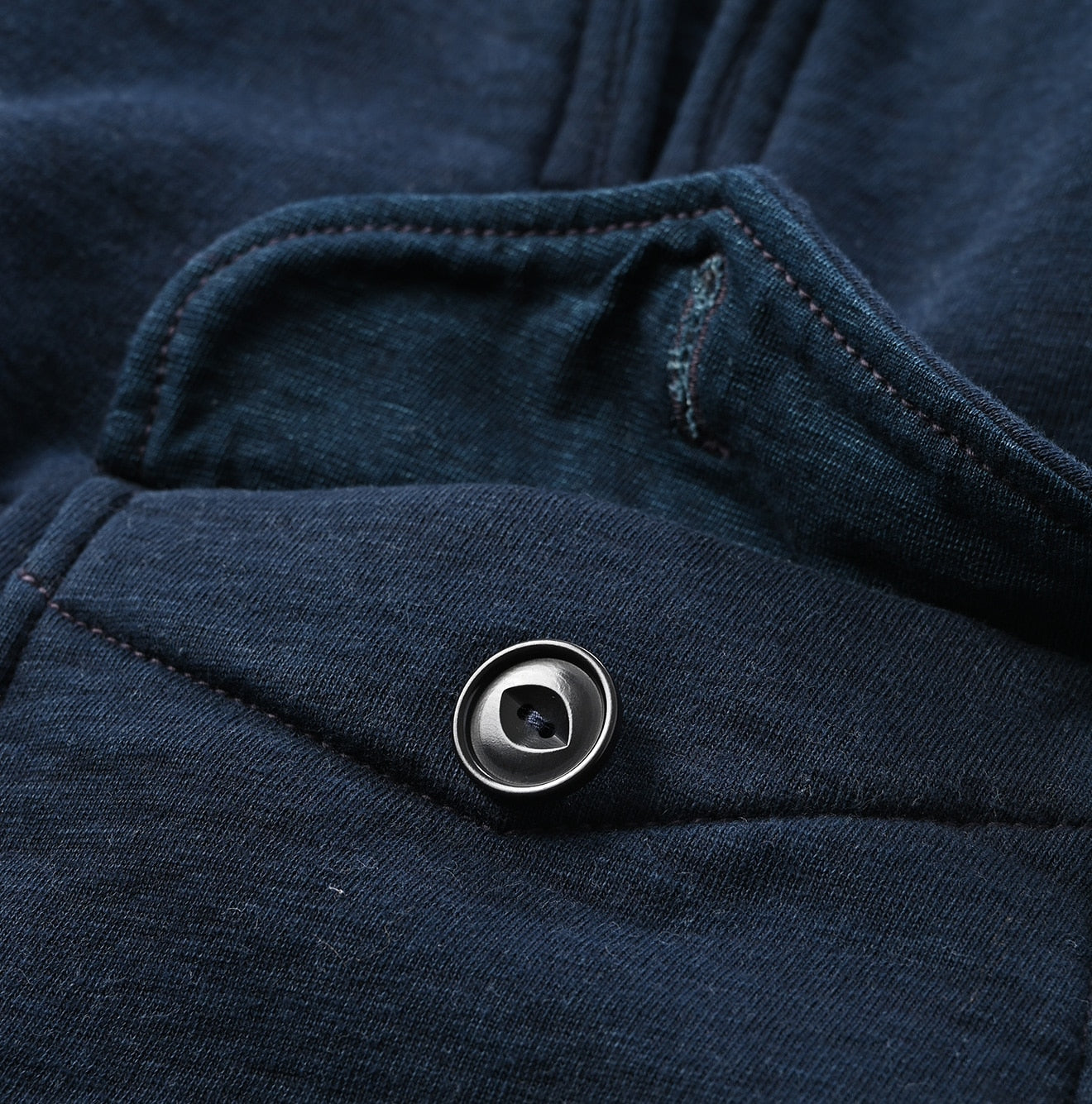 45R Indigo Hokkaido Cotton Fleece P-blouson Men