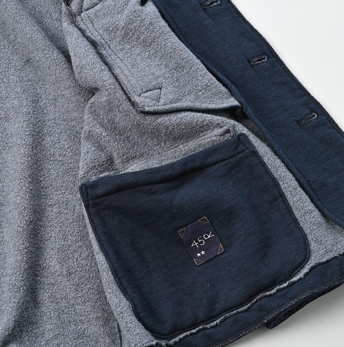 Indigo Hokkaido Cotton Fleece P-blouson - 45R by 45rpm studio