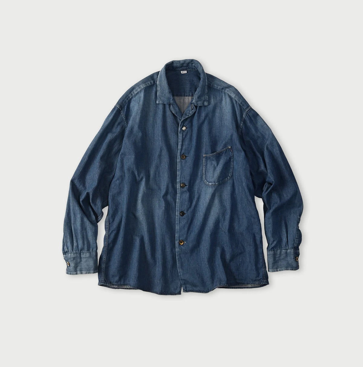 45R 4.5oz Shirt Denim Marshal Shirt Distressed