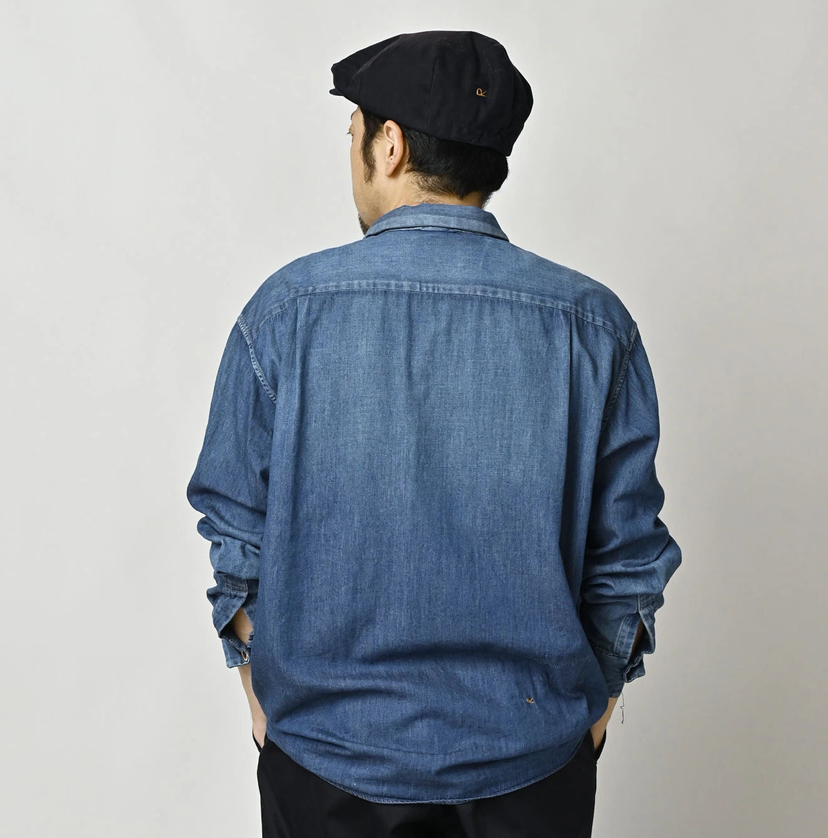45R 4.5oz Shirt Denim Marshal Shirt Distressed - Image 6