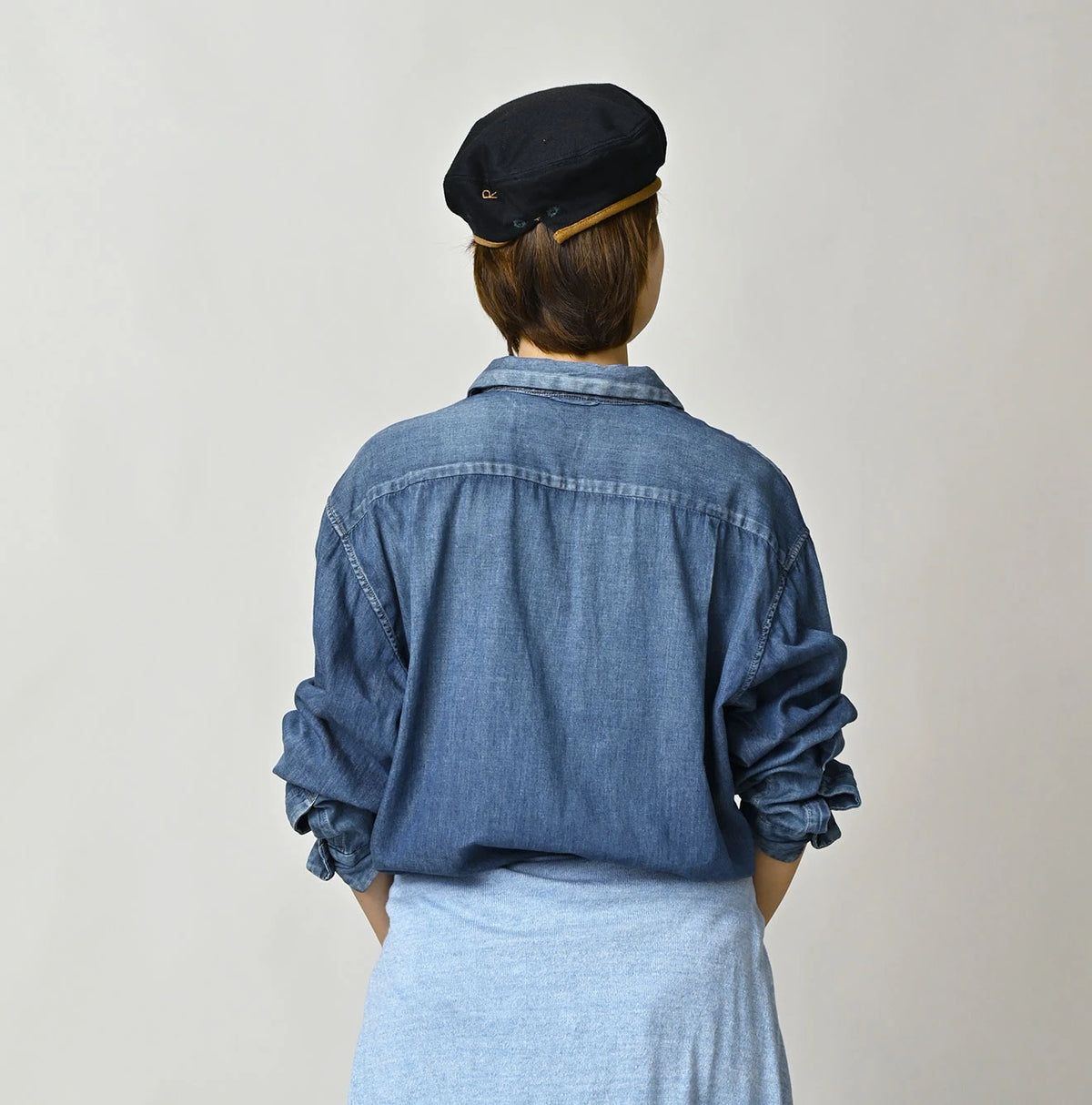 45R 4.5oz Shirt Denim Marshal Shirt Distressed