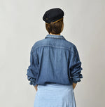 45R 4.5oz Shirt Denim Marshal Shirt Distressed