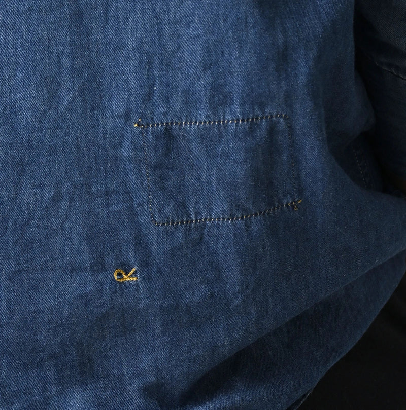 45R 4.5oz Shirt Denim Marshal Shirt Distressed - Image 16