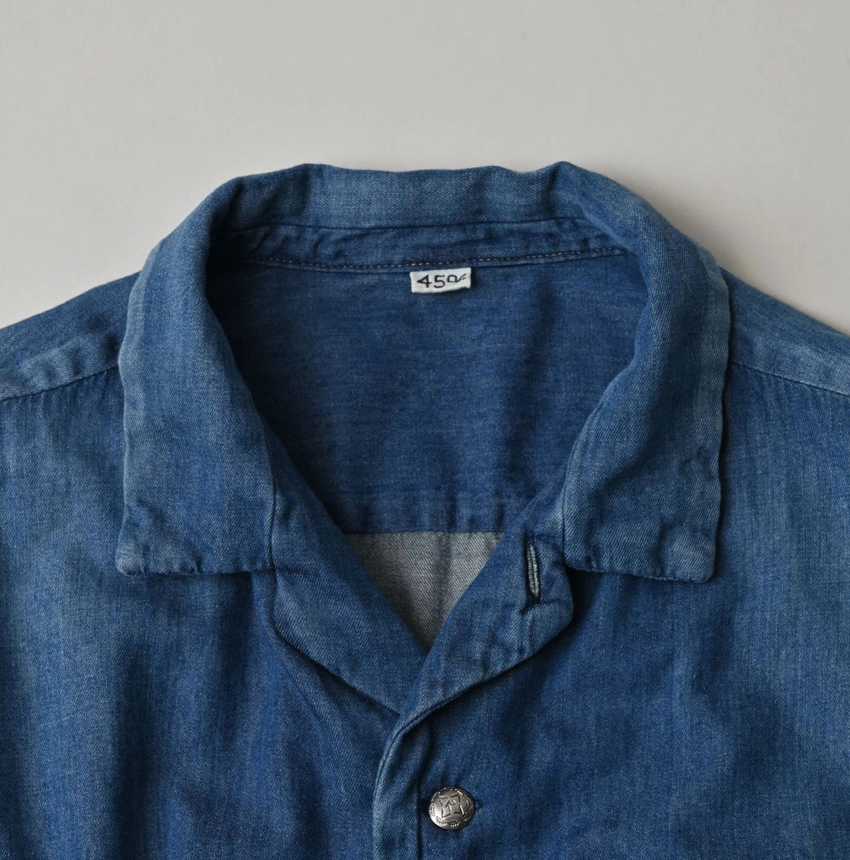 45R 4.5oz Shirt Denim Marshal Shirt Distressed
