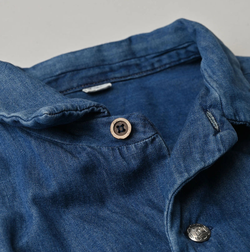 45R 4.5oz Shirt Denim Marshal Shirt Distressed - Image 20