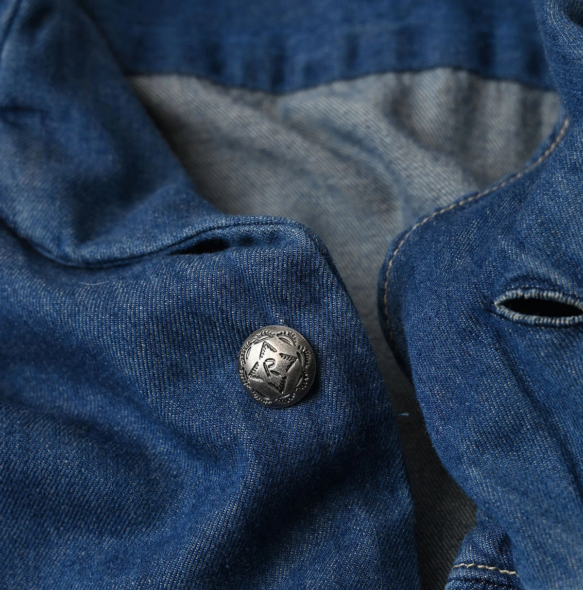 45R 4.5oz Shirt Denim Marshal Shirt Distressed - Image 21