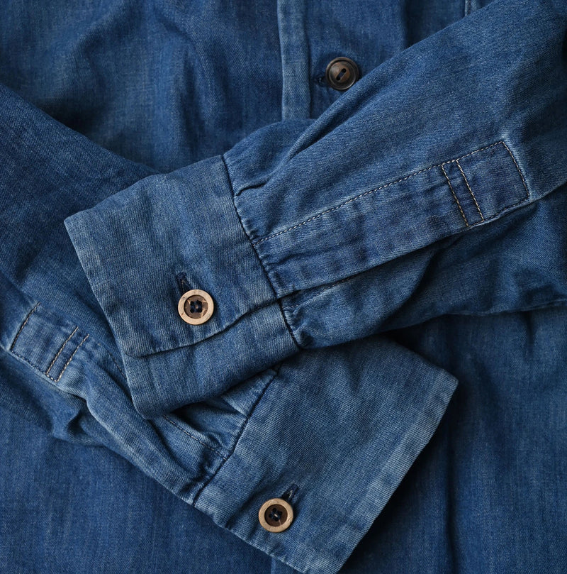 45R 4.5oz Shirt Denim Marshal Shirt Distressed - Image 24