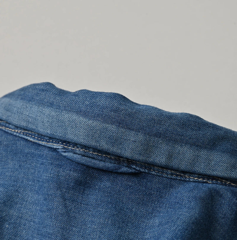 45R 4.5oz Shirt Denim Marshal Shirt Distressed - Image 26
