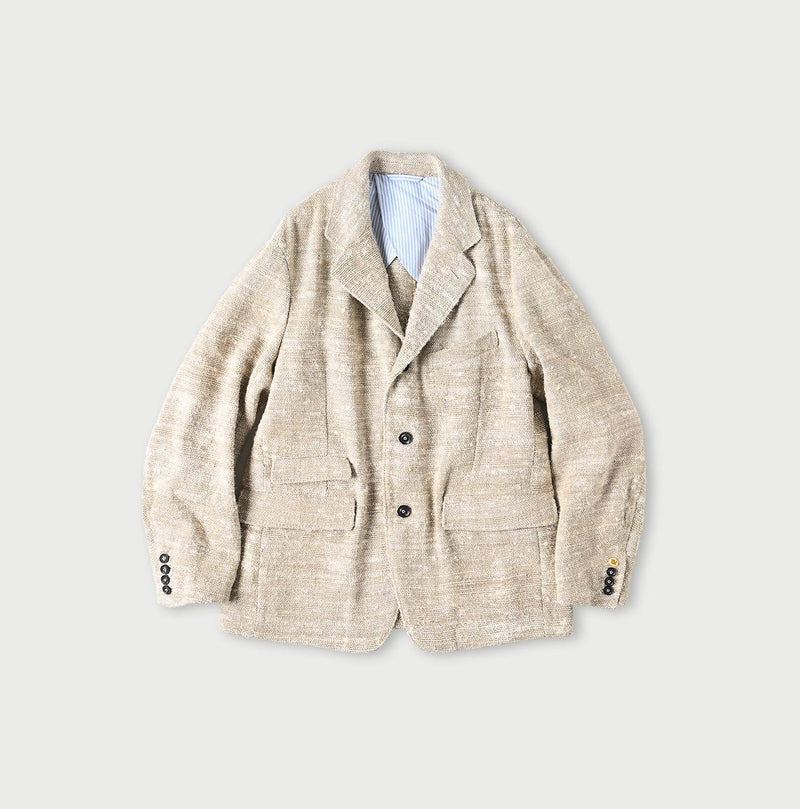 Linen Silk Tweed Notting Hill Jacket Men - 45R by 45rpm studio - Image 1