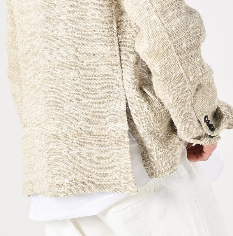 Linen Silk Tweed Notting Hill Jacket Men - 45R by 45rpm studio - Image 9