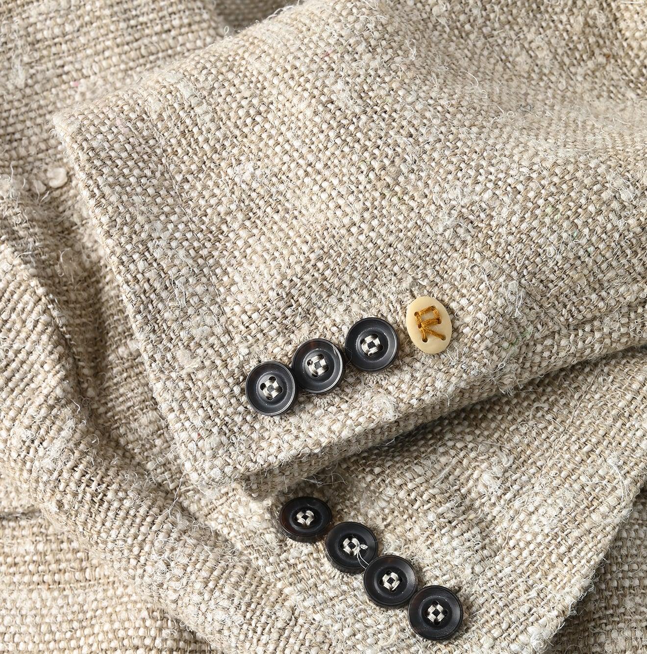 Linen Silk Tweed Notting Hill Jacket Men - 45R by 45rpm studio - Image 12