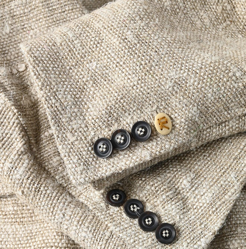Linen Silk Tweed Notting Hill Jacket Men - 45R by 45rpm studio - Image 12