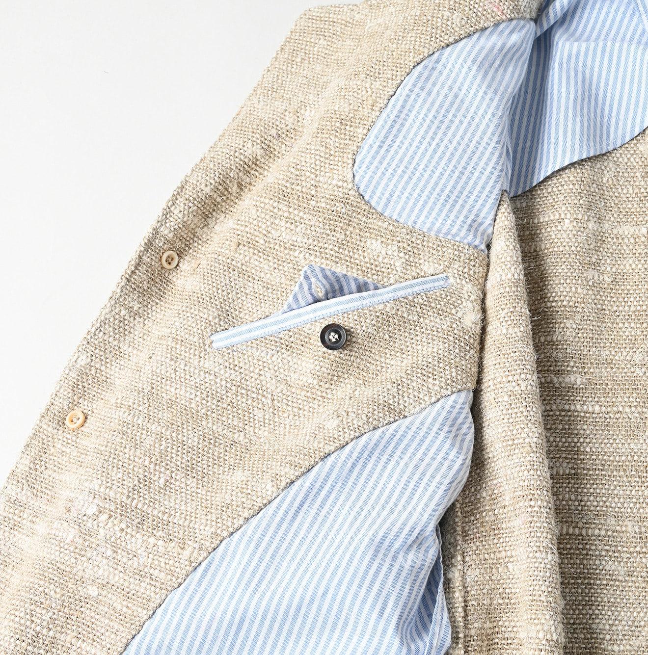 Linen Silk Tweed Notting Hill Jacket Men - 45R by 45rpm studio - Image 13