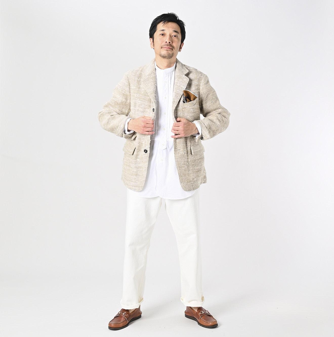 Linen Silk Tweed Notting Hill Jacket Men - 45R by 45rpm studio - Image 2