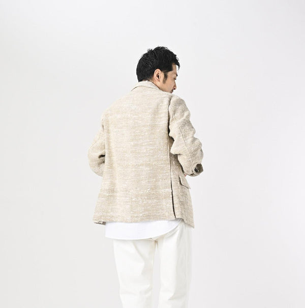 Linen Silk Tweed Notting Hill Jacket Men - 45R by 45rpm studio