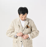 Linen Silk Tweed Notting Hill Jacket Men - 45R by 45rpm studio