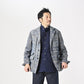 45R Ai Indigo Linen Silk Tweed Notting Hill Jacket Men