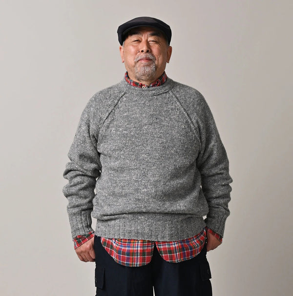 45R Cashmere Linen Raglan Sweat Men