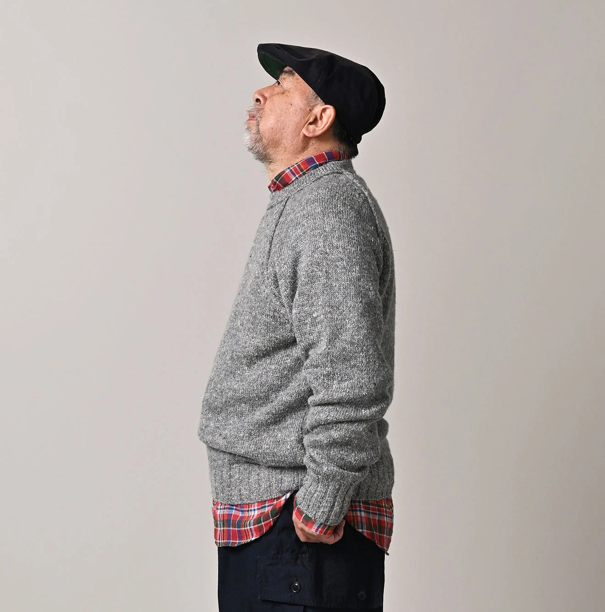45R Cashmere Linen Raglan Sweat Men