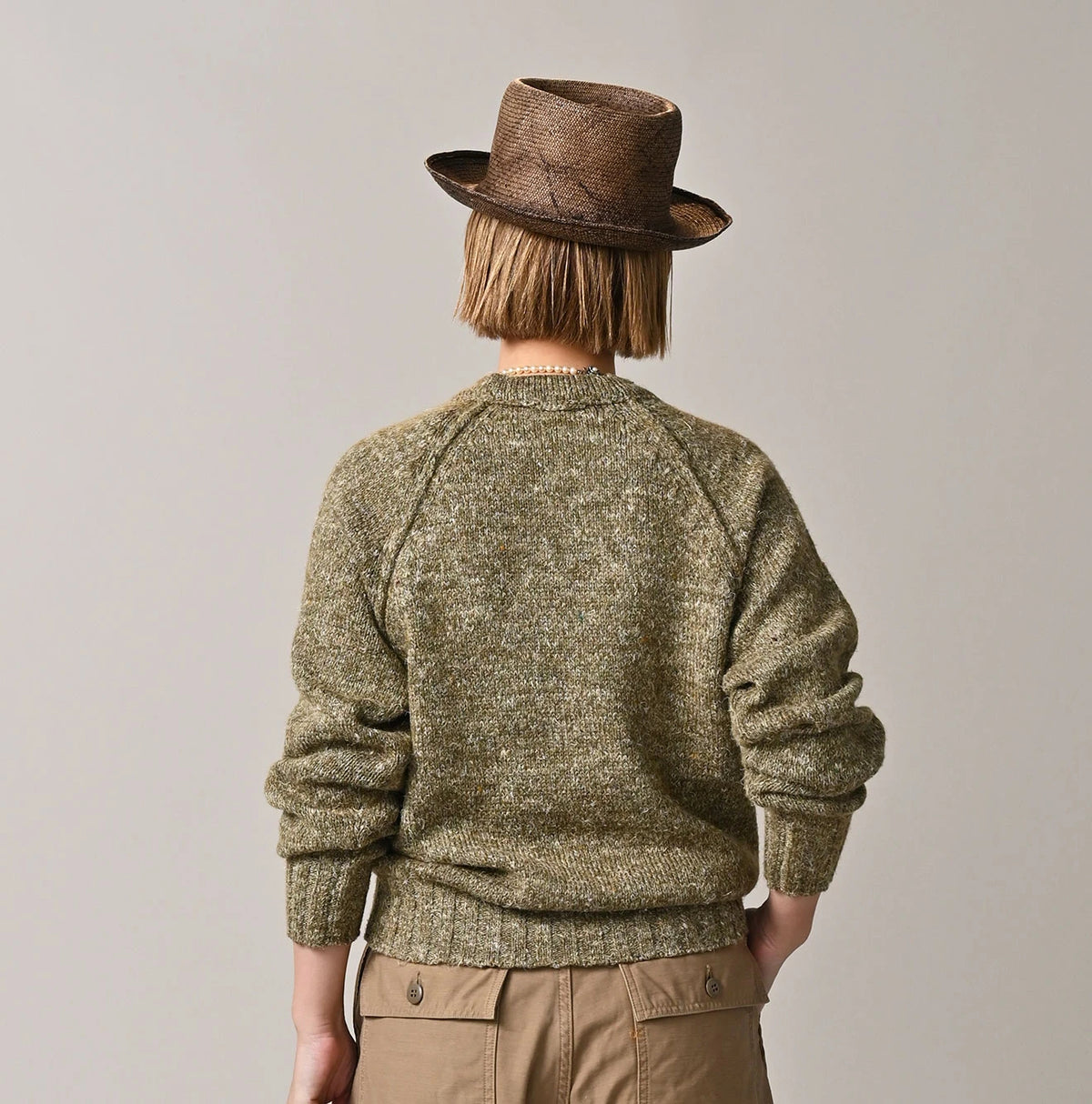 45R Cashmere Linen Raglan Sweat Men