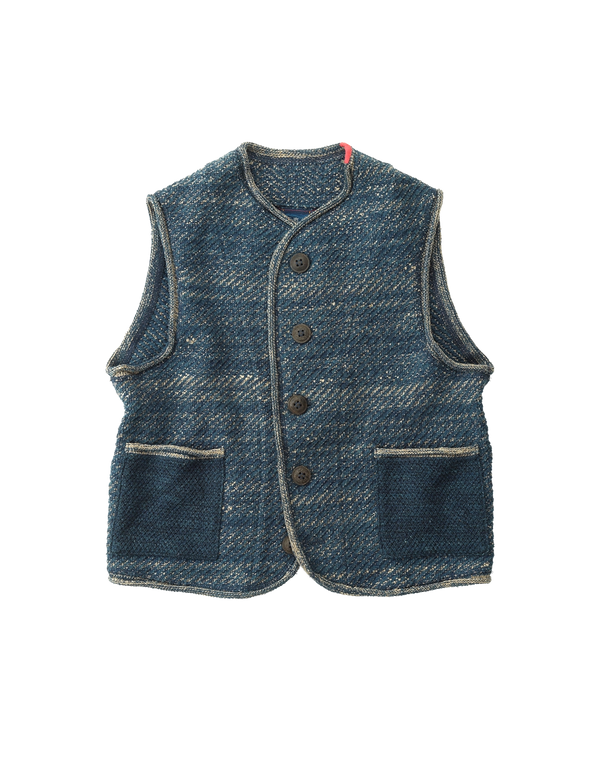 Ai Cotton Tweed Knit Vest