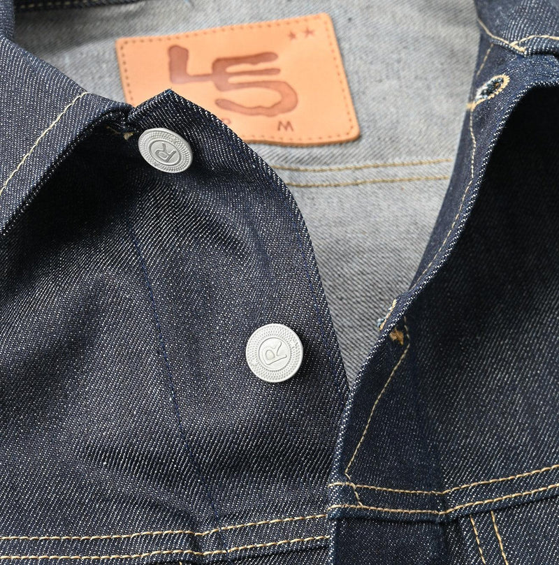 Rye Mugi Denim 908 Hikohime Jacket Raw (Size 3) - 45R by 45rpm studio